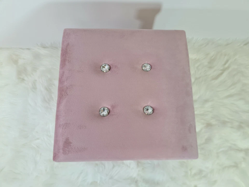 Ottoman Storage Box Foot Stool velvet Folding Seat Toys Holder Chair Pouffe Shoe - Image 3 of 3