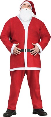 FUN WORLD COSTUMES MEN'S PLUS-SIZE ADULT  PUB CRAWL SANTA SUIT,NEW/DISPLAY