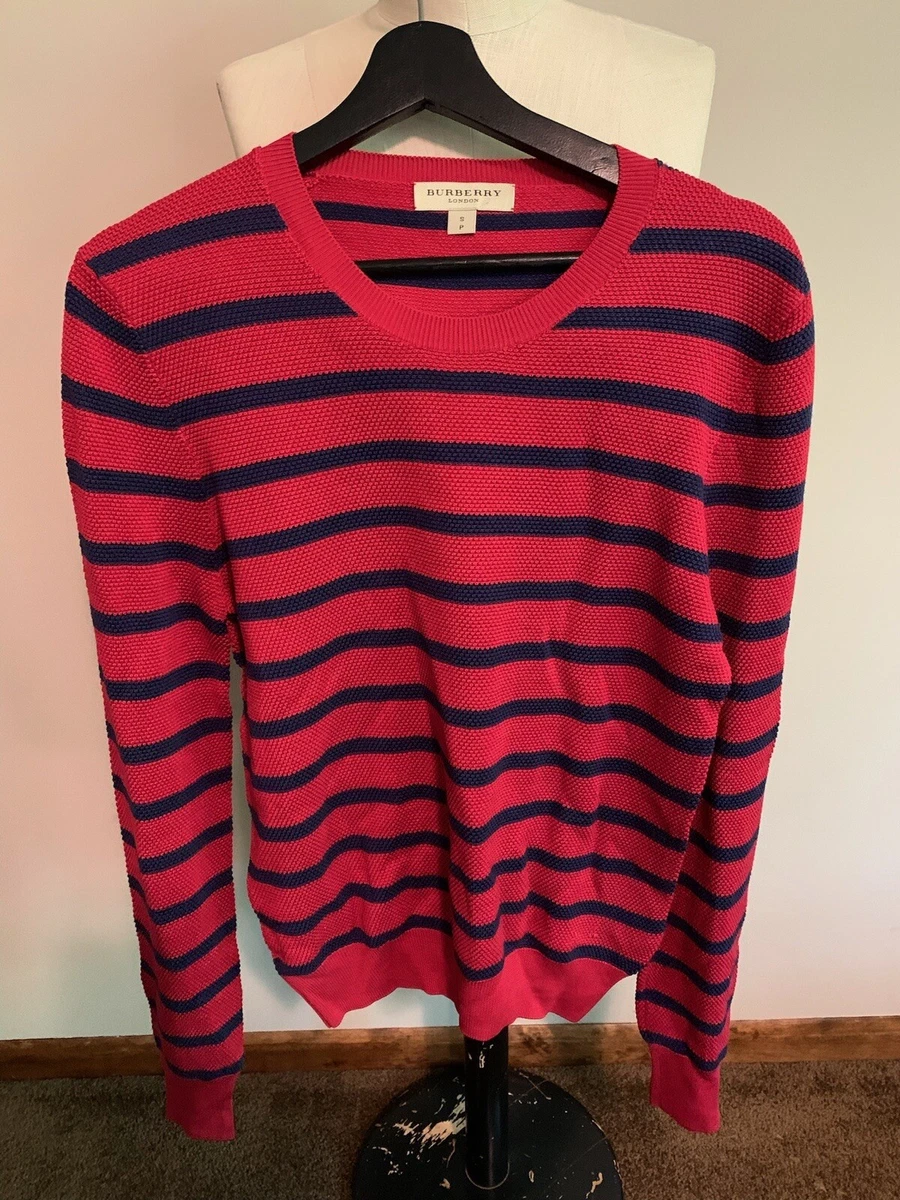 Blue and red burberry cheap shirt