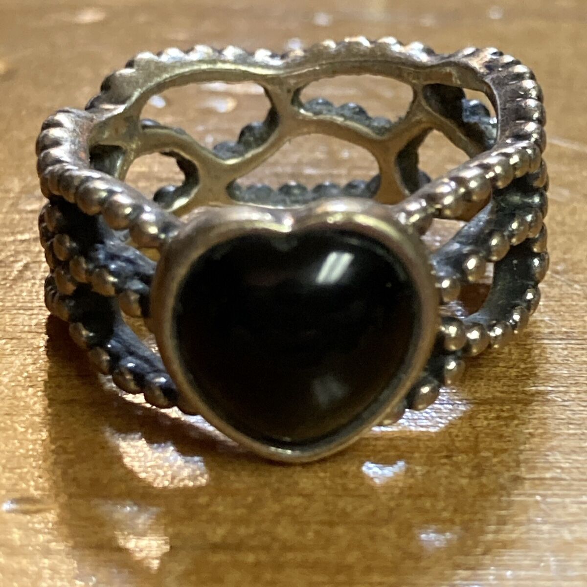 Pandora Mi Amor Black Onyx Heart Ring size 56 (7 1/2) | eBay Pandora Mi Amor Black Onyx Heart Ring size 56 (7 1/2) | eBay