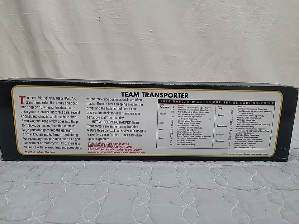 Hot Wheels Pro Racing Kellogg’s Racing Team Transporter 50th Anniversary NEW - Image 4 of 4