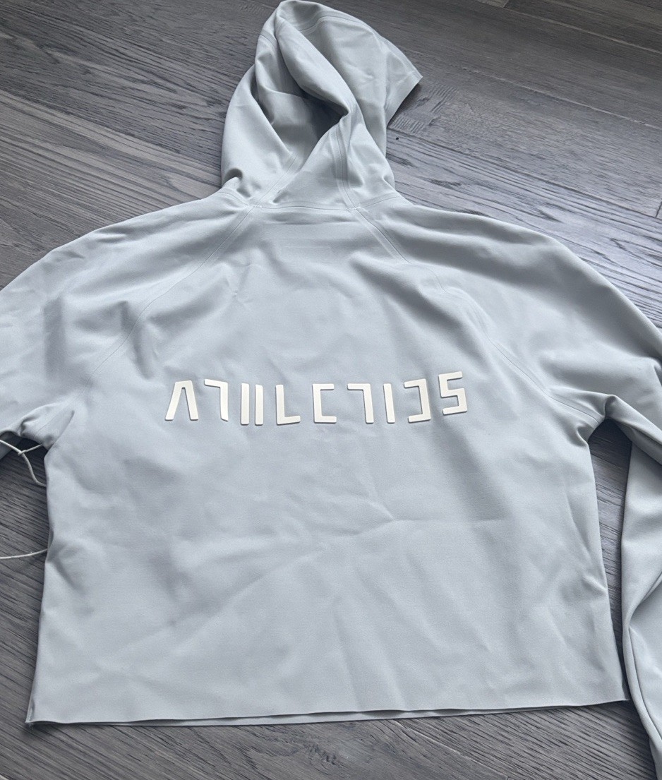 ADIDAS X FEAR OF GOD | Athletics Base Layer Crop Scuba Hoody in Sesame Sz Medium thumbnail 13