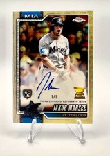 Marketplace image: 2026 Topps Chrome Jakob Marsee SUPERFRACTOR AUTO 1/1 Rookie Miami Marlins #261