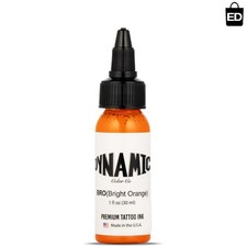 Vivid Bright Orange Tattoo Ink, 1 oz Sterilized Bottle - Pro Quality Since 1990