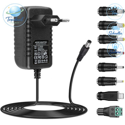 AC Adapter 24V 1A Netzteil 220V zu DC 500mA 1000mA mit 8 Steckeradaptern