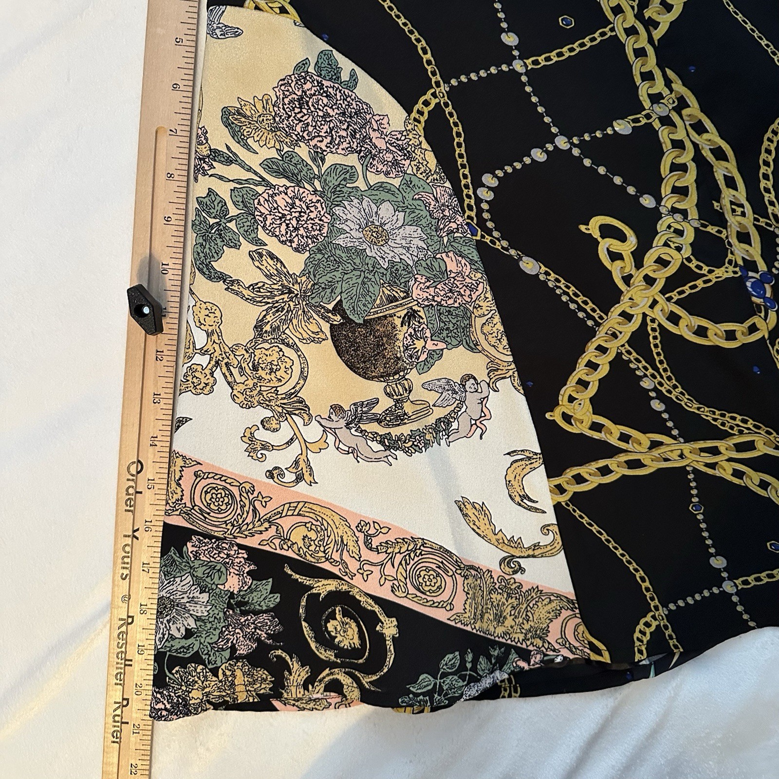 Silvian Heach Patchwork Pattern Flare Mini Skirt … - image 4