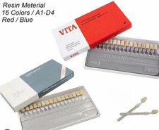 Dental VITA Classical 16 Color Shade Guides Resin For Oral Tooth Comparison