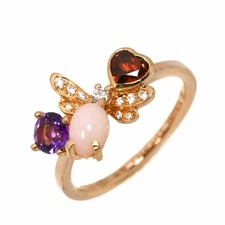 CHAUMET Multi Stone Diamond 0.08ct 18K PG 750 size51 5.5-5.75(US) 90302714