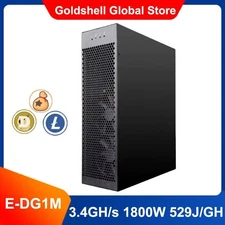 New Goldshell E-DG1M DOGE LTC Miner 3.4Gh/s Scrypt Algorithm Echo Miner with PSU