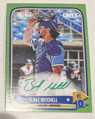 2024 VINTAGE ONYX * BLAKE MITCHELL * GREEN INK AUTO * VABLMI  /50 * $26 + 6 SnH