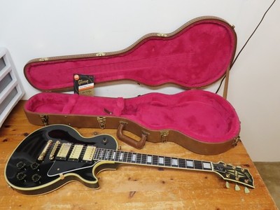 Vintage 1991 Gibson Les Paul ''Custom Shop Edition'' Black Beauty 3 Pickups w/OHSC