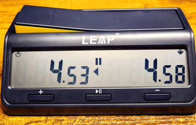 LEAP PQ9917 Digital Chess Timer Clock Delay Bonus Tested Working