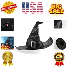 Witch Hat Witches Hats Halloween Women Adult Wizard Men Costume Cosplay Party...