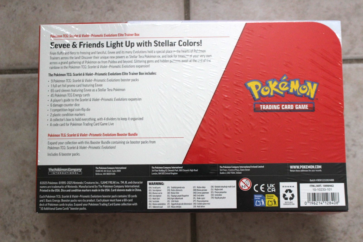 Pokemon Prismatic Evolutions COSTCO 2-pack ETB Elite Trainer Box