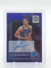 PATRICK BALDWIN JR. 2022-23 DONRUSS OPTIC RATED ROOKIE PURPLE PRIZM AUTO Q6089