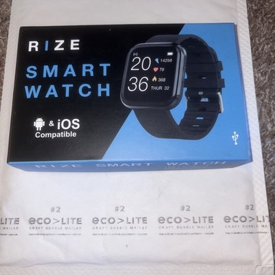 RIZE Android iOS Compatible SMART WATCH  New in Box