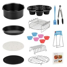 Air Fryer Accessories Set, 13pcs 20.5 x x 17.5 cm, Silver 
