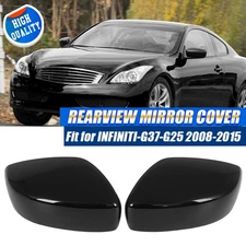 For Infiniti G25 G37 Q40 Q60 09-15 Pair Side Wing Mirror Cover Caps Replacement