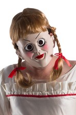Brand New Annabelle Creation Scary Halloween Mask and Wig
