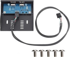 Socobeta USB 2.0 Front Panel 3.5 Inch Floppy Bay 9 Pin to 2 HUB,...