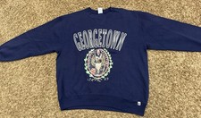 Vintage 90s Russell Athl. Georgetown University Crewneck Sweatshirt USA Size XL
