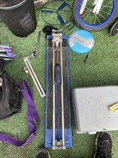 RUBI 600mm Manual Tile Cutter + Case & Guide Spares or Repair Untested
