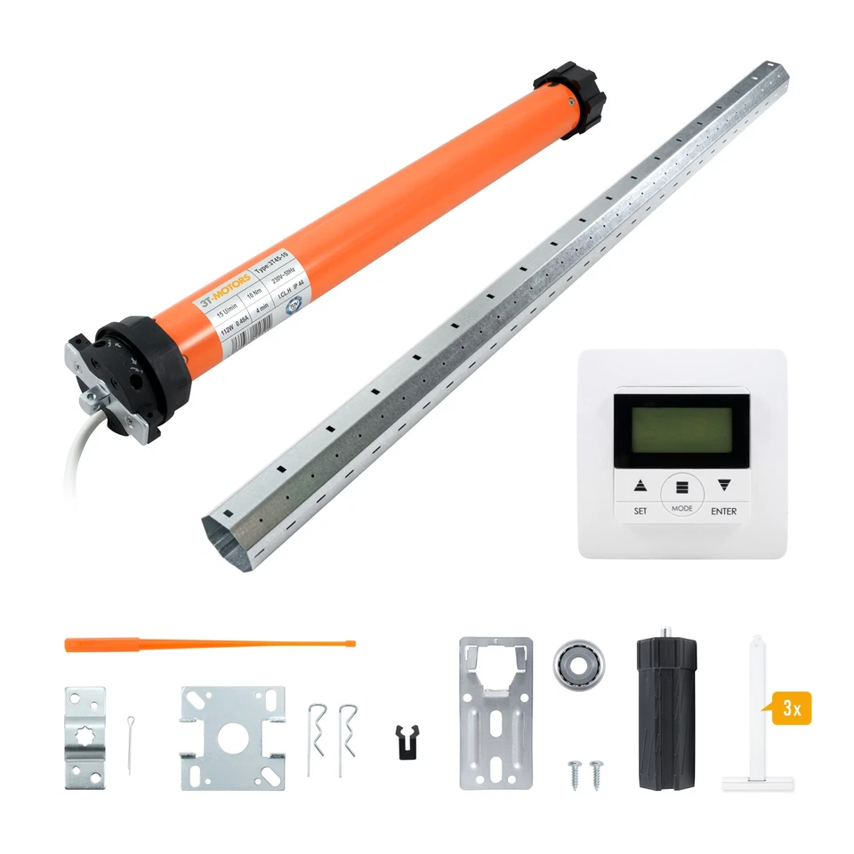 Rolladenmotor Komplettset Rohrmotor SW60 Rollladenmotor 3T-MOTORS Rolladen Set - Bild 2 von 4