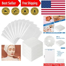 60 Pcs Disposable Sauna Blanket Liners 47x83 Inches - Thicker PVC for Spa Use