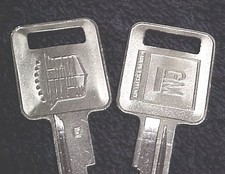 2 Two Nos Original Cadillac Crest Logo Ignition Key Blanks 69 73 77 71 85 89