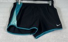 Nike Women's Tempo Running Shorts Black Teal Mesh Athletic Dri-FIT Sz M — photo 1