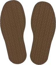 Shoe Replacement Rubber Full Out Sole,4mm Thickness, one Pair Khaki 