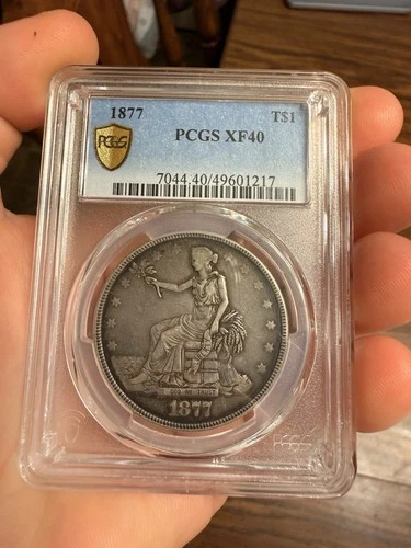 1877 Trade Dollar Xf40