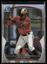 Luis Almeyda 2023 Bowman Draft Chrome Refractors Baltimore Orioles #BDC-145
