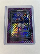 2022 Panini Prizm - Rookies Ty Chandler #348 Purple Power Prizm /49 (RC)