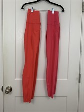 Nike Womens Universa Leggings 2-Pack Hot Pink  Apricot X-Small  230 MSRP