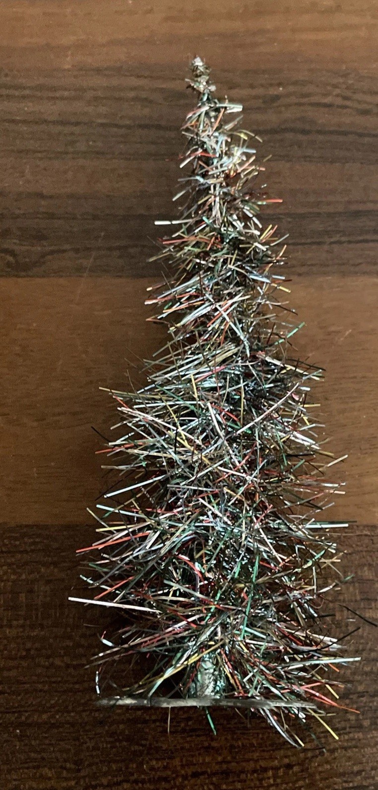 1 Fantastic Germany 6.5”Tinsel Aluminum Christmas Tree Putz Multi Color ...