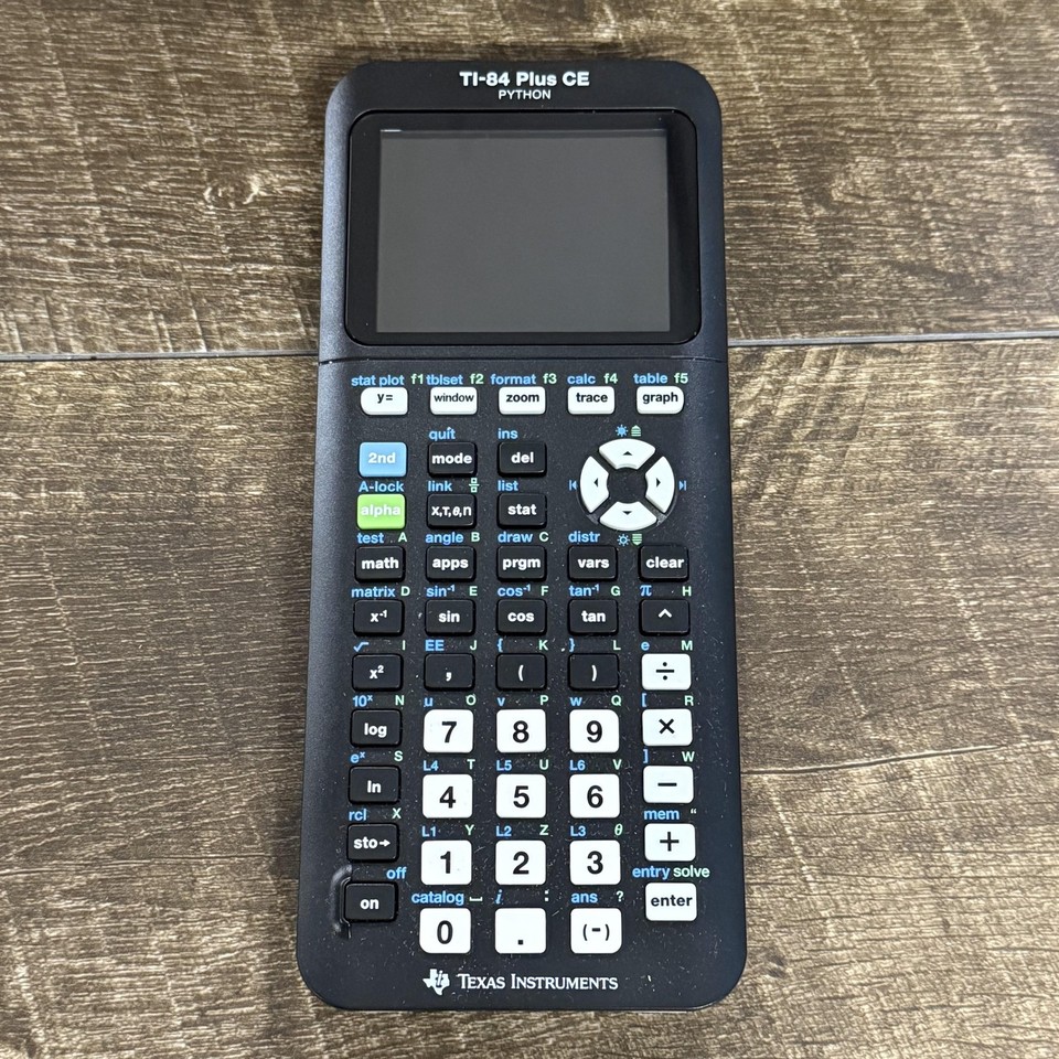 Texas Instruments TI-84 Plus CE Python Graphing Color Calculator Black ...