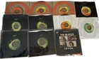 The Beatles 45 RPM Vinyl Lot (11) Apple & Capitol Records VG+ w/ Sleeves