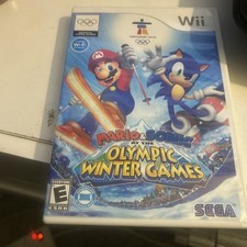 Mario  Sonic at the Olympic Winter Games Wii, 2009 .  Box And Manuel Only