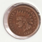 US Rare Old 1880 Indian Head Penny Coin Native American Collection Shield Cent