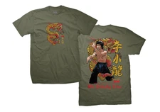 DGK x Bruce Lee Lil Dragon Military Green T-Shirt