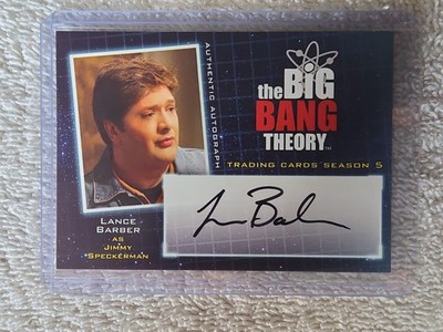 BIG BANG THEORY SEASON 5 CRYPTOZOIC AUTOGRAPH CARD A19 LANCE BARBER