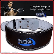 Cintura Pesistica Sportech in ecopelle Body Building Palestra Sollevamento Pesi