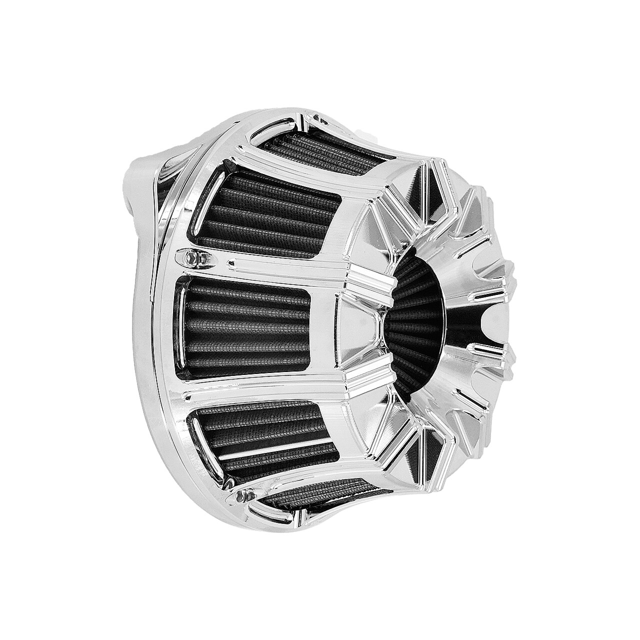 Chrome Air Filter Cleaner Grey Intake For Harley Dyna Wide Super Glide 2000-2017
