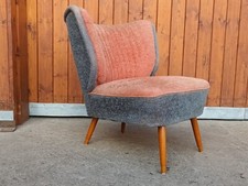 Cocktail Sessel Clubsessel Vintage 50er Easy Lounge Chair Mid Century 50s rosa