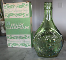 Vintage 1970’s Wheaton Great American Series Billy Graham Decanter with box (NEW