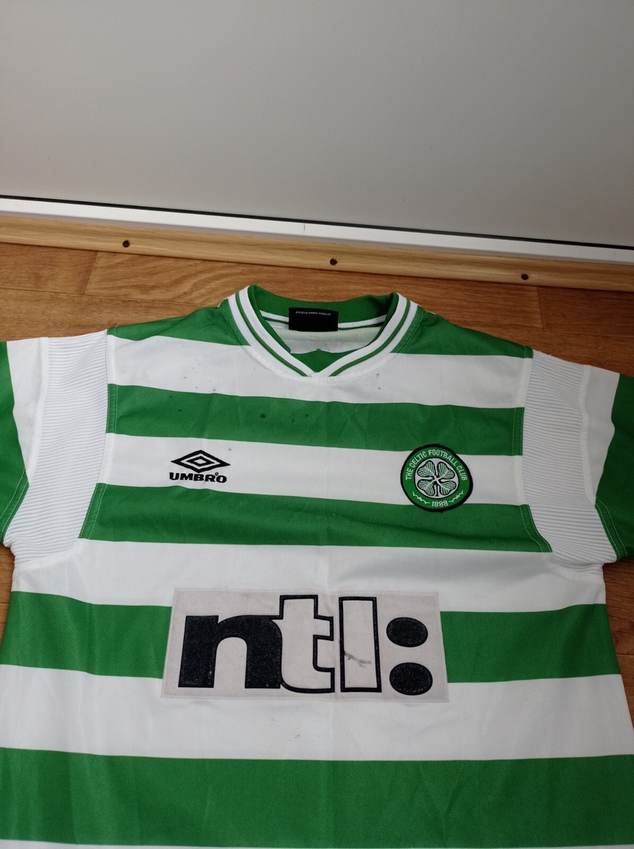 VINTAGE FC CELTIC 1999-2000-2001 HOME JERSEY SHIRT SOCCER