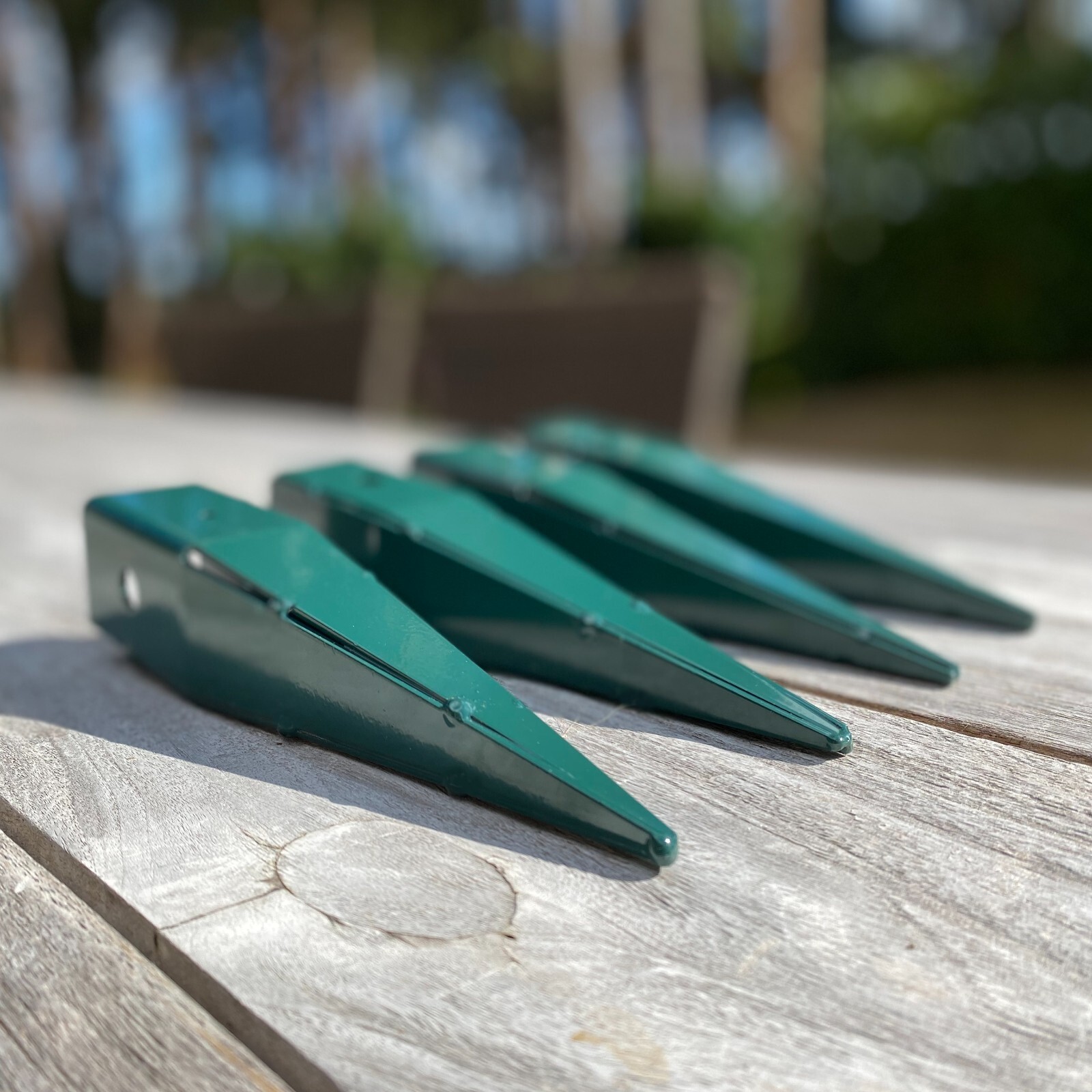 Wooden Garden Arch (Tan) with Metal Ground Spikes Arbour Plant