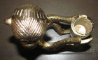 Vintage Cast Metal Shiney Brass Monkey Candlestick Candle Holder 5.25" — photo 6
