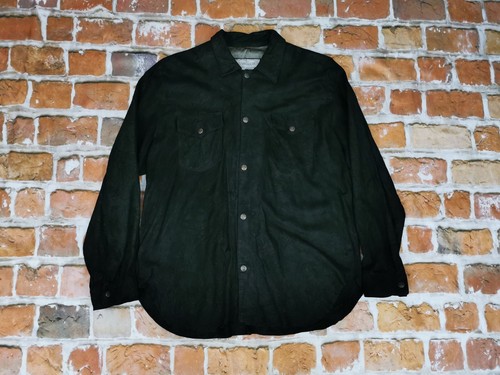 *CHEVIGNON COWBOY VINTAGE WILDLEDER LEDER HEMD*SCHWARZ*CASUAL*GR: XL*TIP TOP - Picture 4 of 7